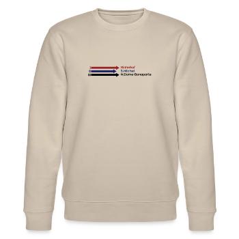 Catacombs Bunker Paris - Stanley/Stella CHANGER Unisex Organic Sweatshirt - beige - Front - Nik (191cm) & Marisol (170cm)