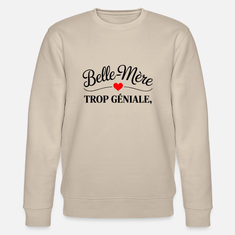 Stiefmutter zu toll - Stanley/Stella Unisex Bio-Sweatshirt CHANGER  - Beige