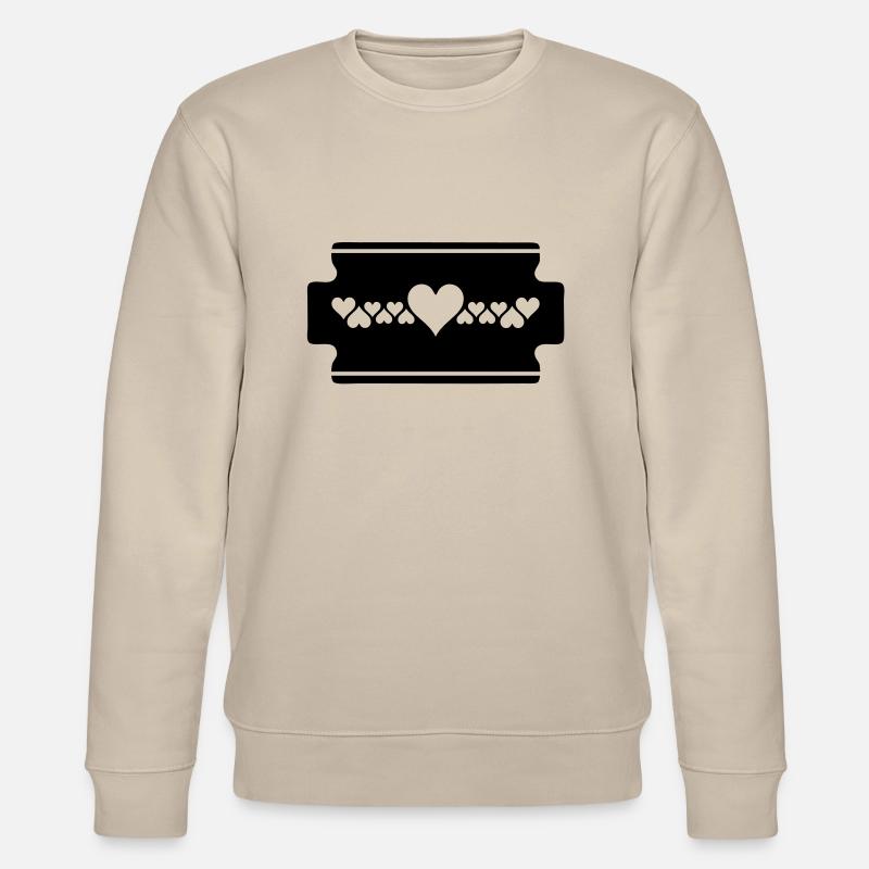 razorblade - Stanley/Stella Unisex Bio-Sweatshirt CHANGER - Beige