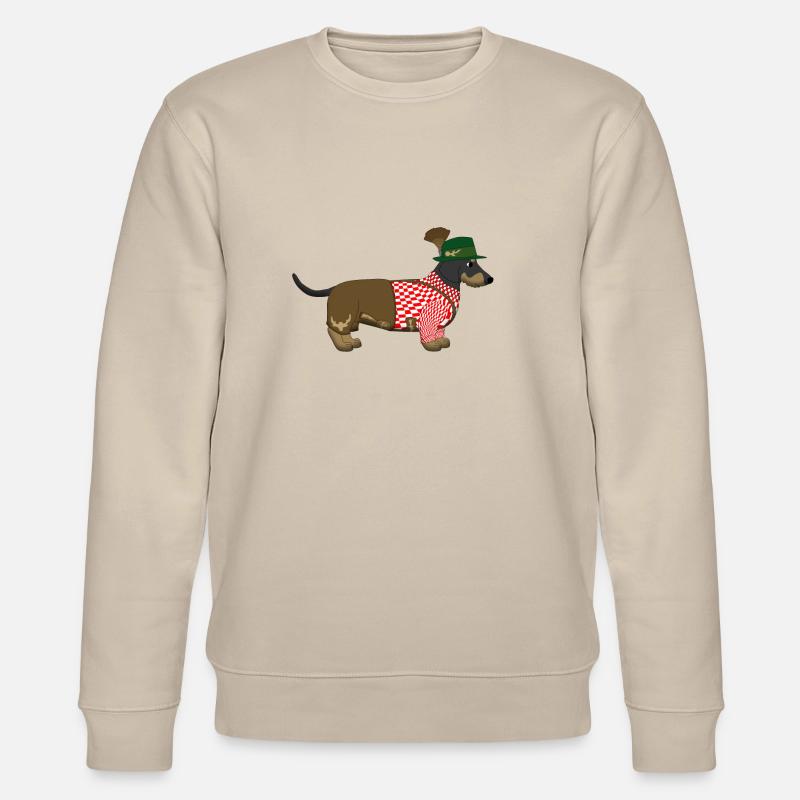 Teckel Bavière 2 - Sweat bio CHANGER Stanley/Stella Unisexe - beige