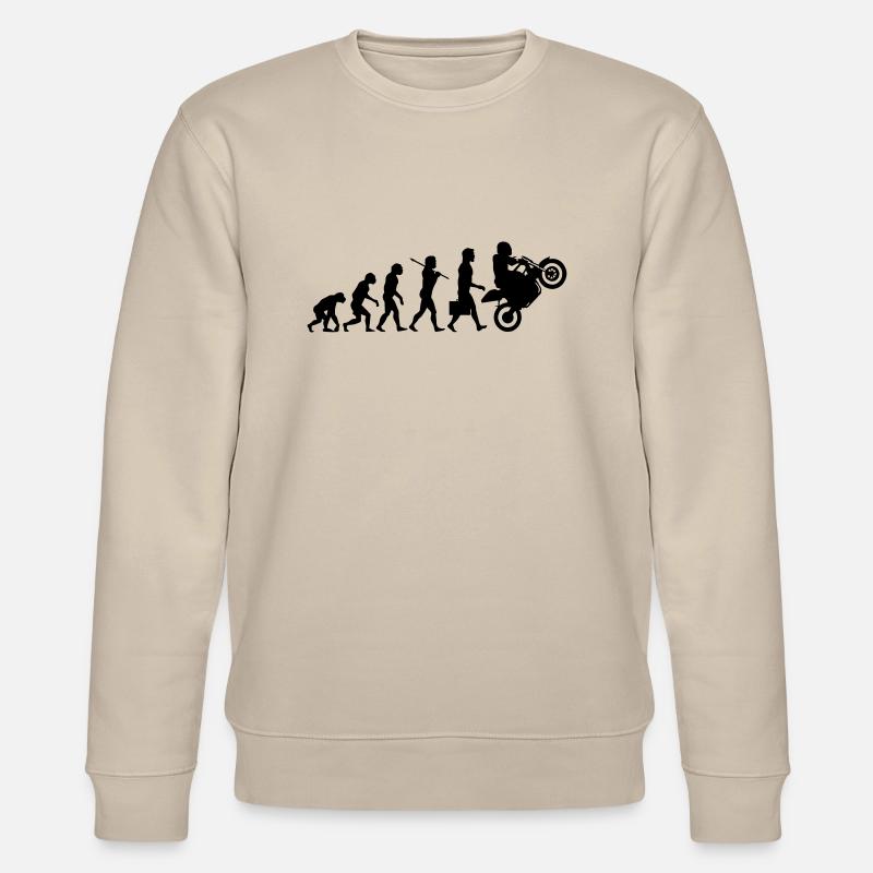 Evolution Motard - Sweat bio CHANGER Stanley/Stella Unisexe - beige