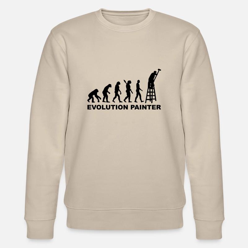 Evolution Painter - Stanley/Stella CHANGER Unisex Organic Sweatshirt - beige
