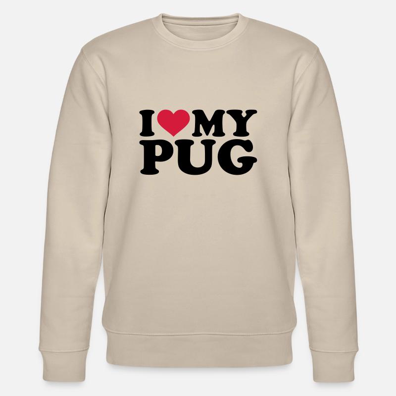 Mops - Stanley/Stella Unisex Bio-Sweatshirt CHANGER  - Beige
