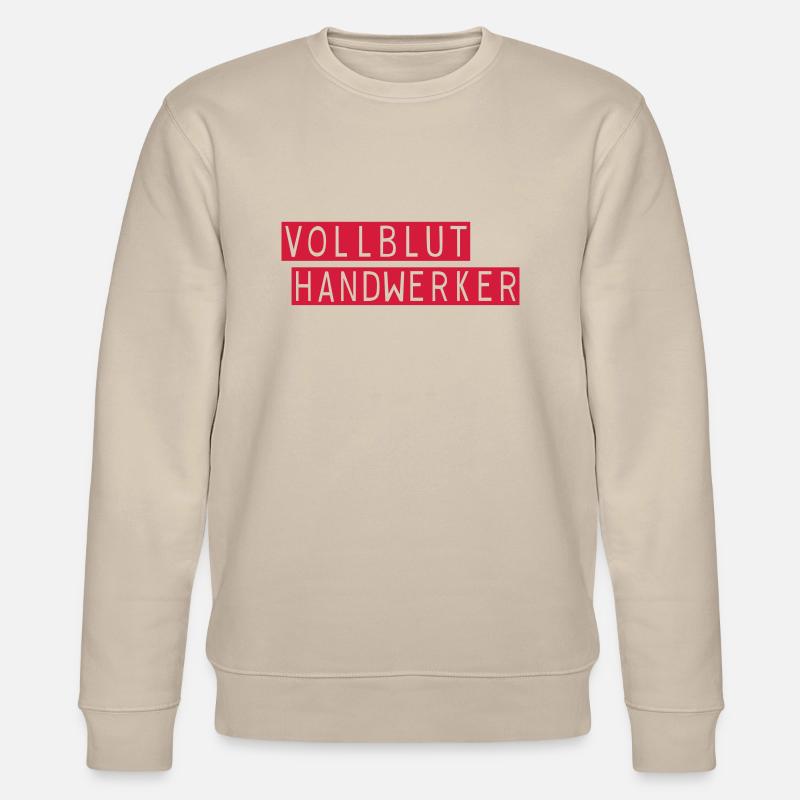 vollblut handwerker - Stanley/Stella Unisex Bio-Sweatshirt CHANGER  - Beige