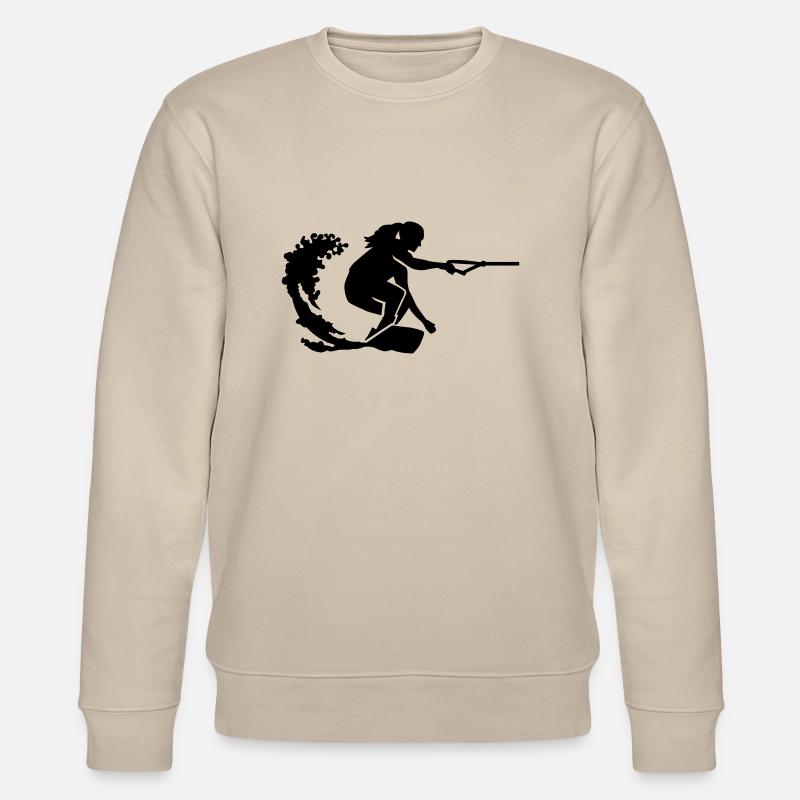 Wakeboard - Sweat bio CHANGER Stanley/Stella Unisexe - beige