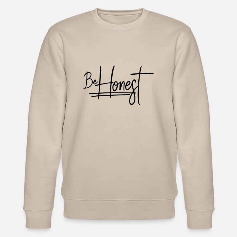 Logo Soyez honnête - Sweat bio CHANGER Stanley/Stella Unisexe - beige
