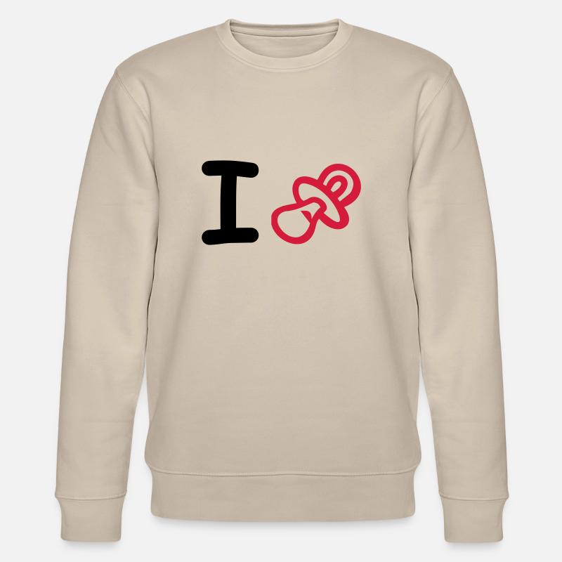 Schnuller - Stanley/Stella Unisex Bio-Sweatshirt CHANGER  - Beige