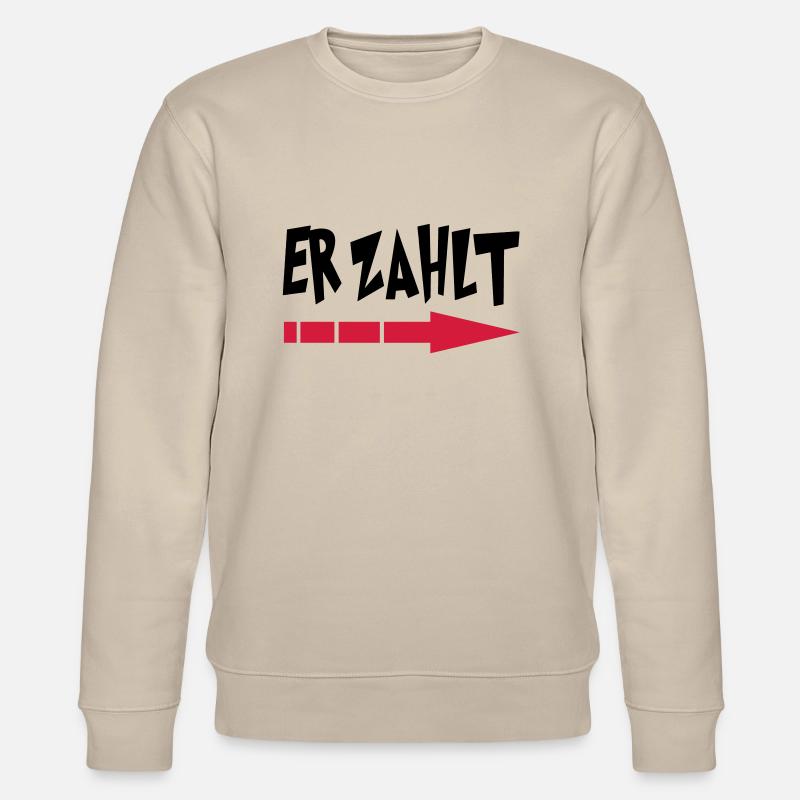 er_zahlt - Stanley/Stella Unisex Bio-Sweatshirt CHANGER  - Beige