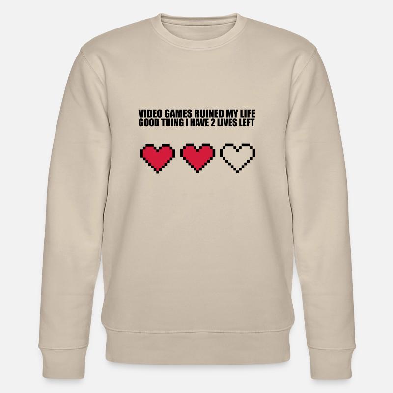 Extra Lives - Stanley/Stella Unisex Bio-Sweatshirt CHANGER  - Beige