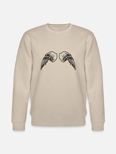 Angel Wings Design - Stanley/Stella CHANGER Unisex Organic Sweatshirt - beige
