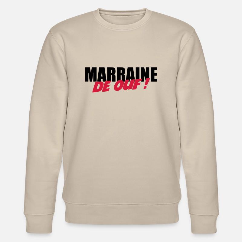 Marraine de ouf ! - Sweat bio CHANGER Stanley/Stella Unisexe - beige
