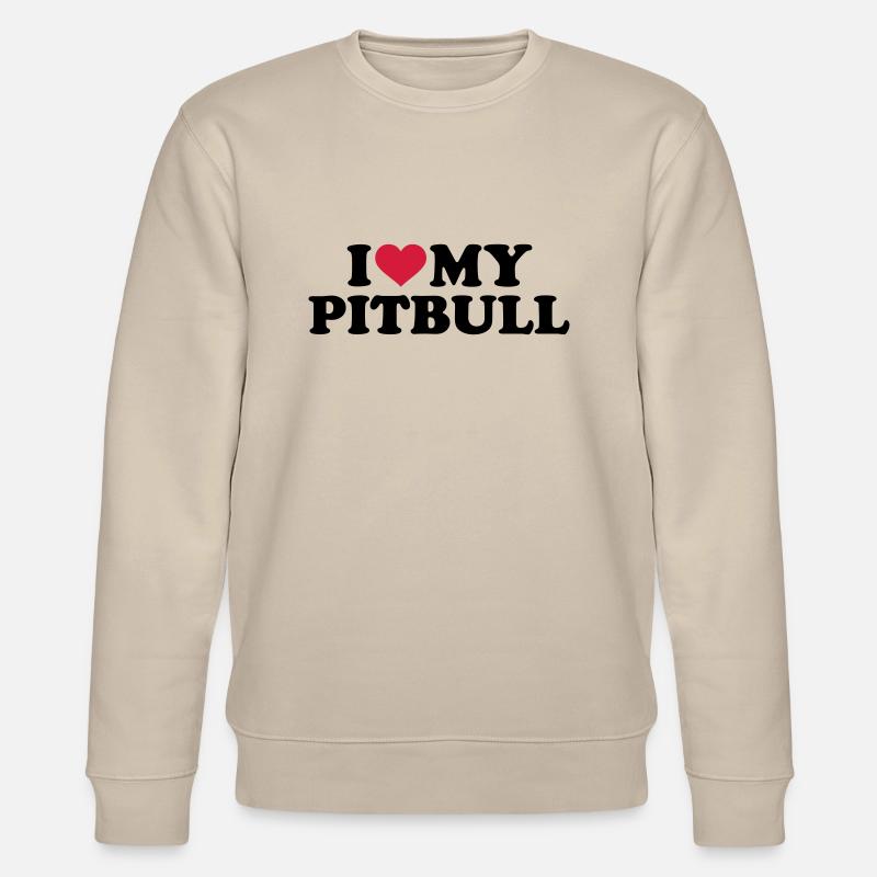 Pitbull - Stanley/Stella Unisex Bio-Sweatshirt CHANGER  - Beige