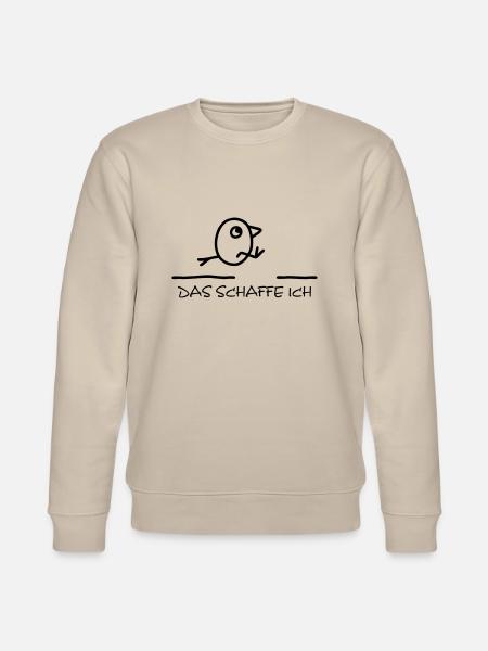 Weitsprung - Das schaffe ich - Stanley/Stella Unisex Bio-Sweatshirt CHANGER  - Beige