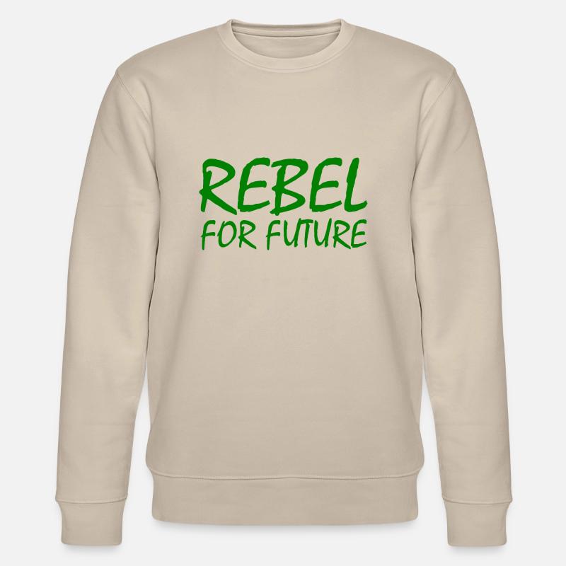 Rebel for future - Stanley/Stella Unisex Bio-Sweatshirt CHANGER  - Beige
