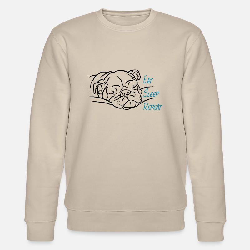 Eat Sleep Repeat - Stanley/Stella Unisex Bio-Sweatshirt CHANGER - Beige