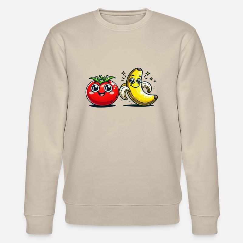 tomate banane - Stanley/Stella Unisex Bio-Sweatshirt CHANGER  - Beige