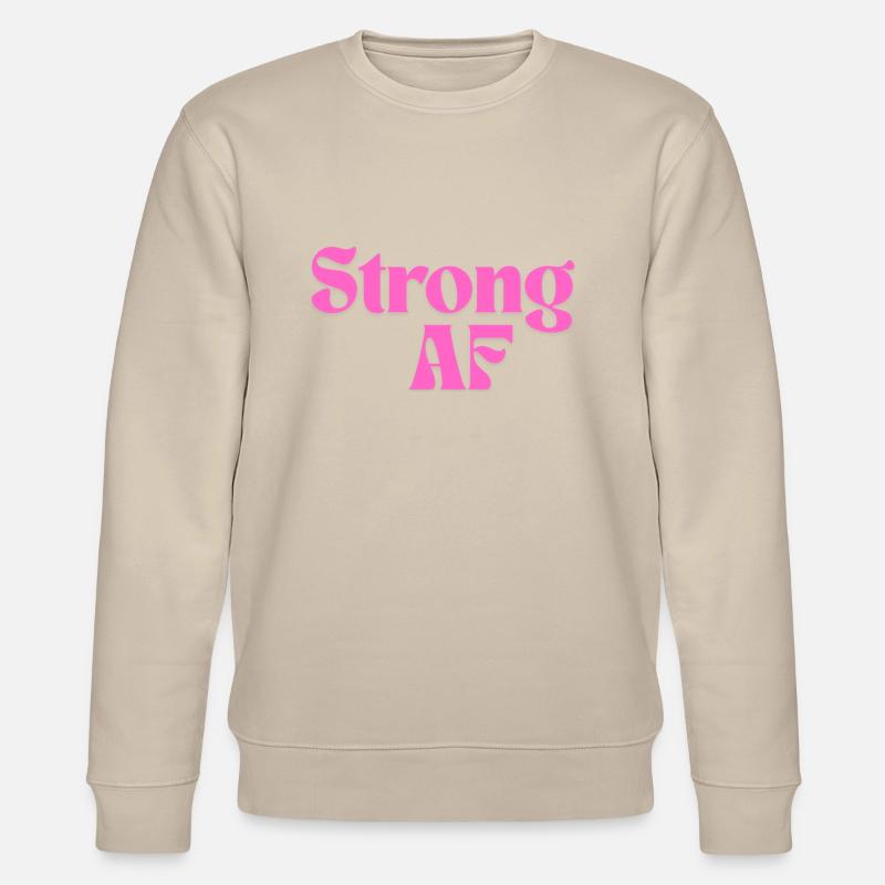 Starker AF - rosa Design - Stanley/Stella Unisex Bio-Sweatshirt CHANGER  - Beige