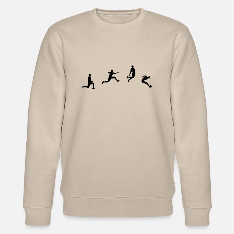 saut en longueur - Sweat bio CHANGER Stanley/Stella Unisexe - beige