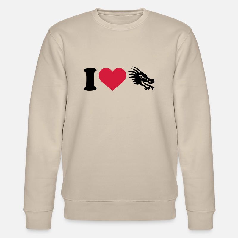 Drachen - Stanley/Stella Unisex Bio-Sweatshirt CHANGER  - Beige