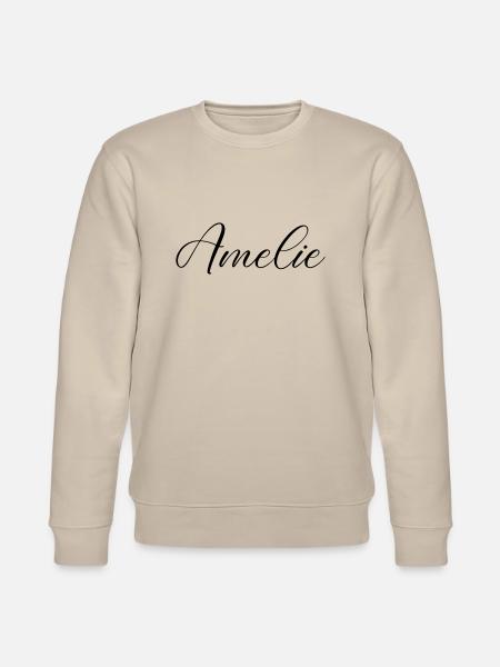 Amelie Name - Stanley/Stella CHANGER Unisex Organic Sweatshirt - beige