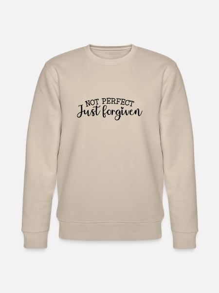 Not perfect, forgiven - Stanley/Stella CHANGER Unisex Organic Sweatshirt - beige