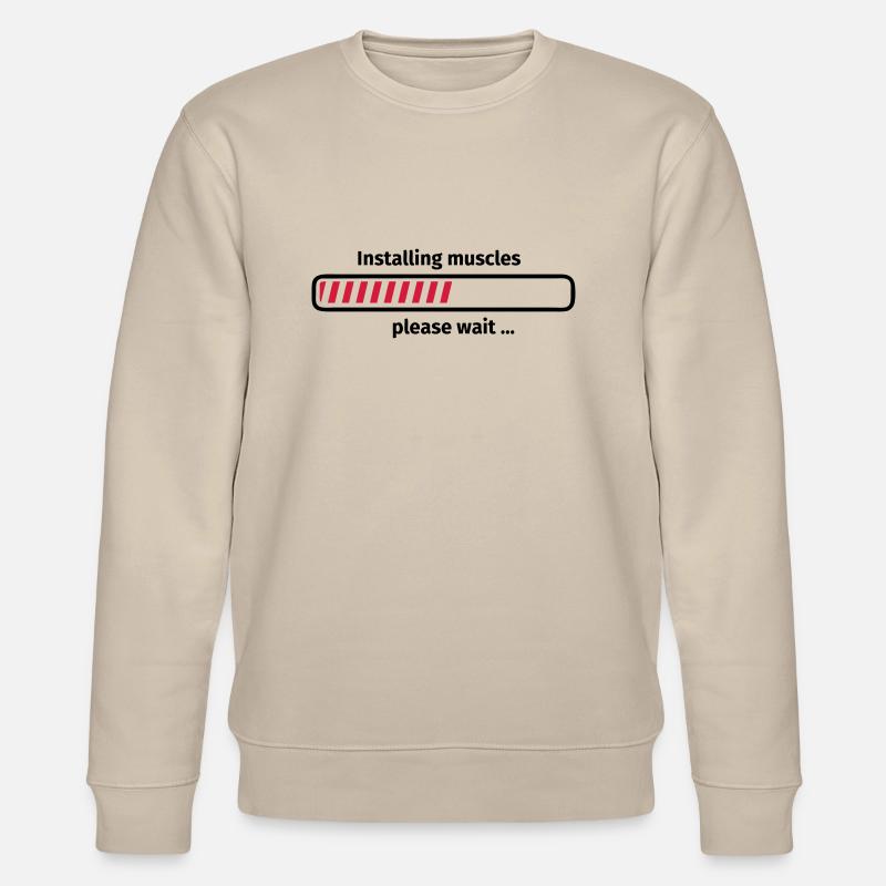 Installing muscles please wait ... - Stanley/Stella Unisex Bio-Sweatshirt CHANGER  - Beige