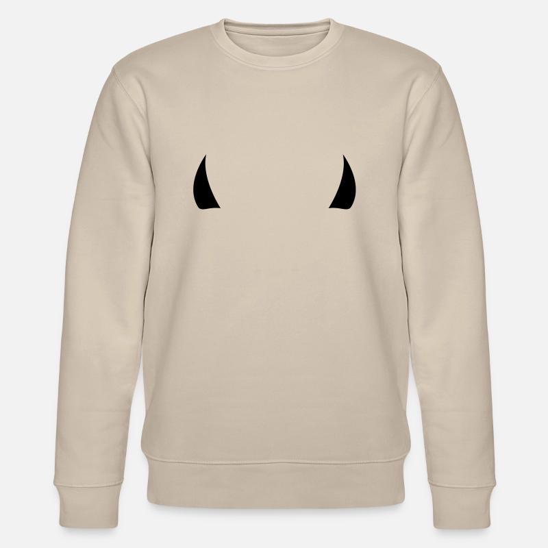 devil horns - Sweat bio CHANGER Stanley/Stella Unisexe - beige