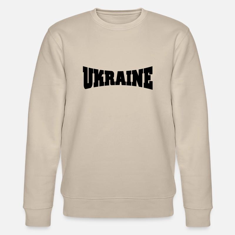 Ukraine Schriftzug - Stanley/Stella Unisex Bio-Sweatshirt CHANGER  - Beige