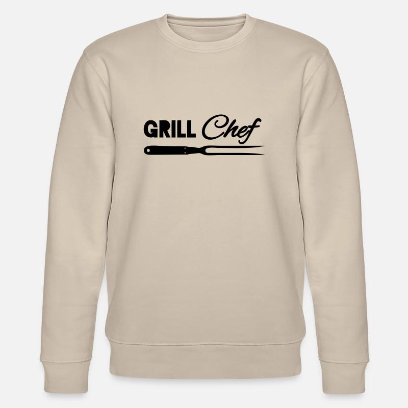 Grill chef - Stanley/Stella Unisex Bio-Sweatshirt CHANGER  - Beige