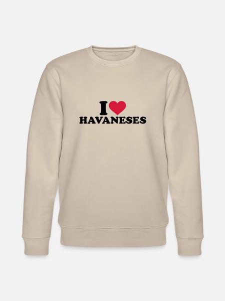 I love Havaneses - Sweat bio CHANGER Stanley/Stella Unisexe - beige
