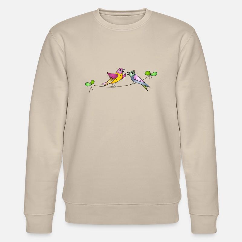 Bunte Vögel - Stanley/Stella Unisex Bio-Sweatshirt CHANGER  - Beige