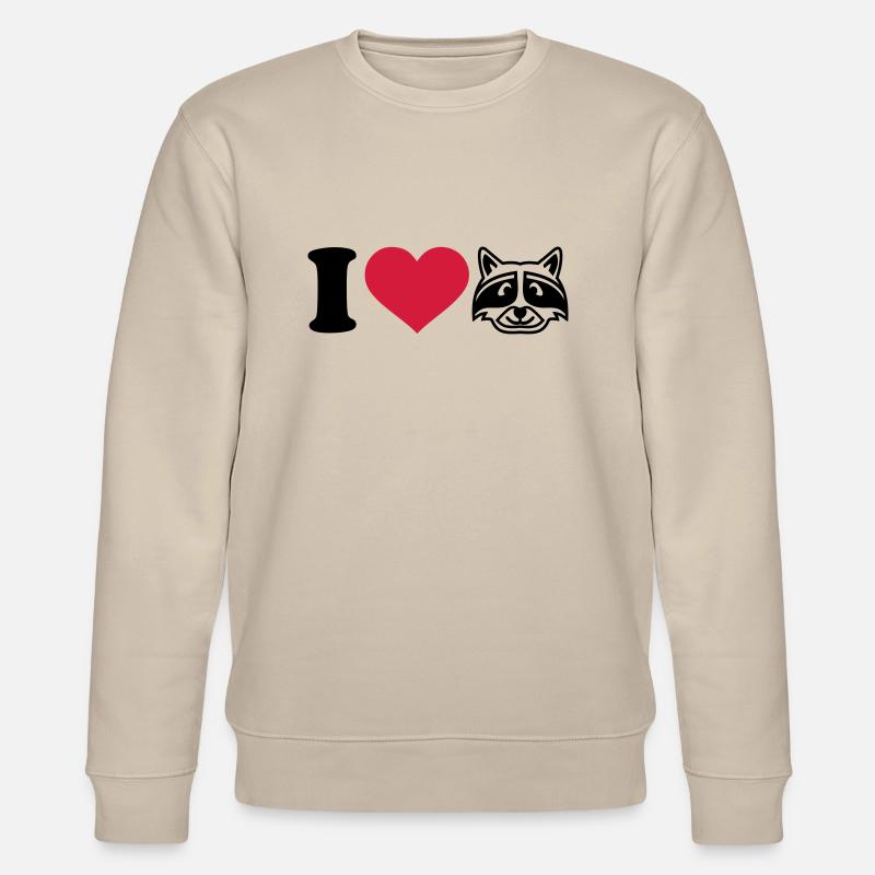 I love Raton laveur - Sweat bio CHANGER Stanley/Stella Unisexe - beige