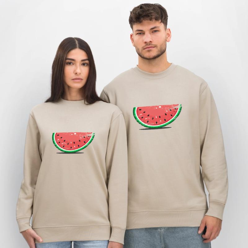 Tranche de conception de pastèque utilisée Sweat bio CHANGER Stanley/Stella Unisexe