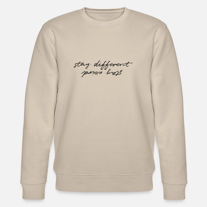 Bleib verrückt - Stanley/Stella Unisex Bio-Sweatshirt CHANGER  - Beige