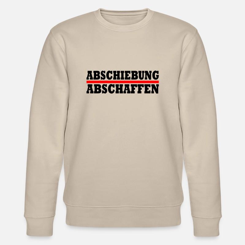 abschiebung abschaffen - Stanley/Stella Unisex Bio-Sweatshirt CHANGER  - Beige