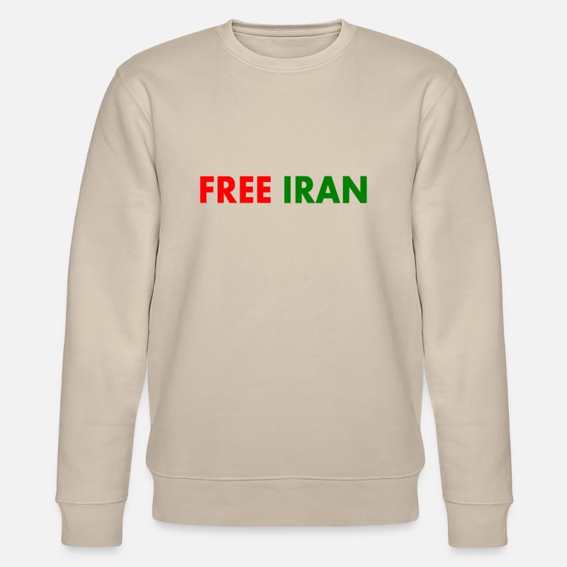 Free iran - Stanley/Stella Unisex Bio-Sweatshirt CHANGER  - Beige