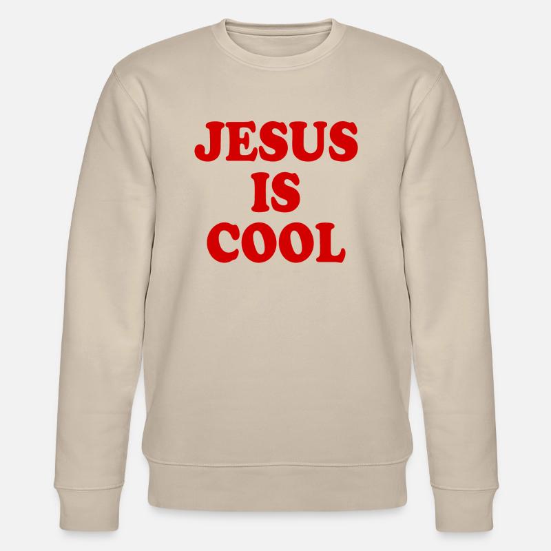 Jesus is cool - Stanley/Stella Unisex Bio-Sweatshirt CHANGER  - Beige