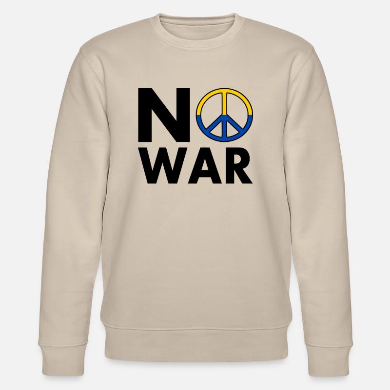 No war - Sweat bio CHANGER Stanley/Stella Unisexe - beige