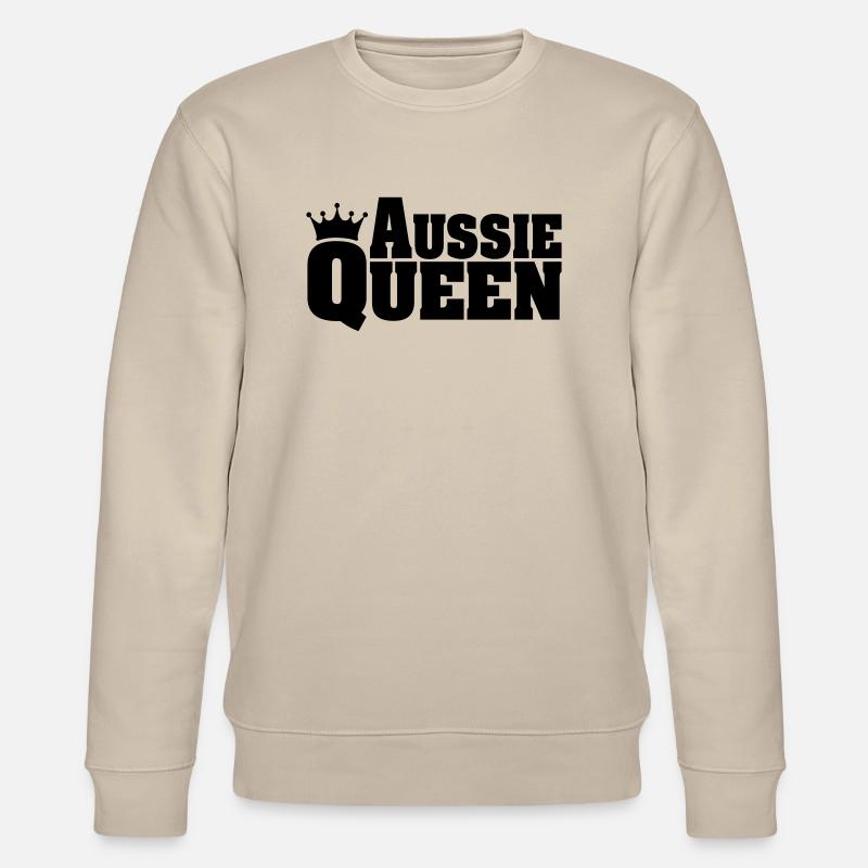 AUSSIE QUEEN Australian Shepherd - Stanley/Stella Unisex Bio-Sweatshirt CHANGER  - Beige