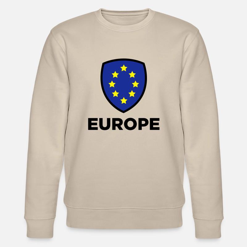 Le drapeau européen Union - Sweat bio CHANGER Stanley/Stella Unisexe - beige