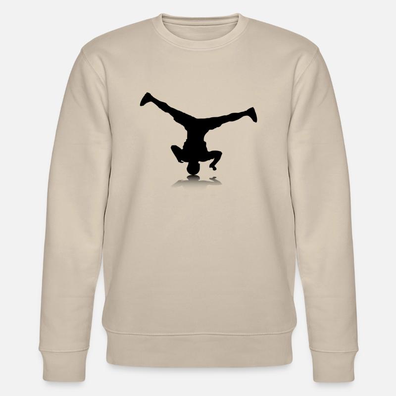 Breakdancer (spin) - Stanley/Stella Unisex Bio-Sweatshirt CHANGER  - Beige