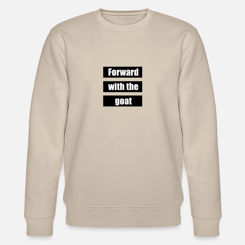 Avant avec la chèvre - Sweat bio CHANGER Stanley/Stella Unisexe - beige