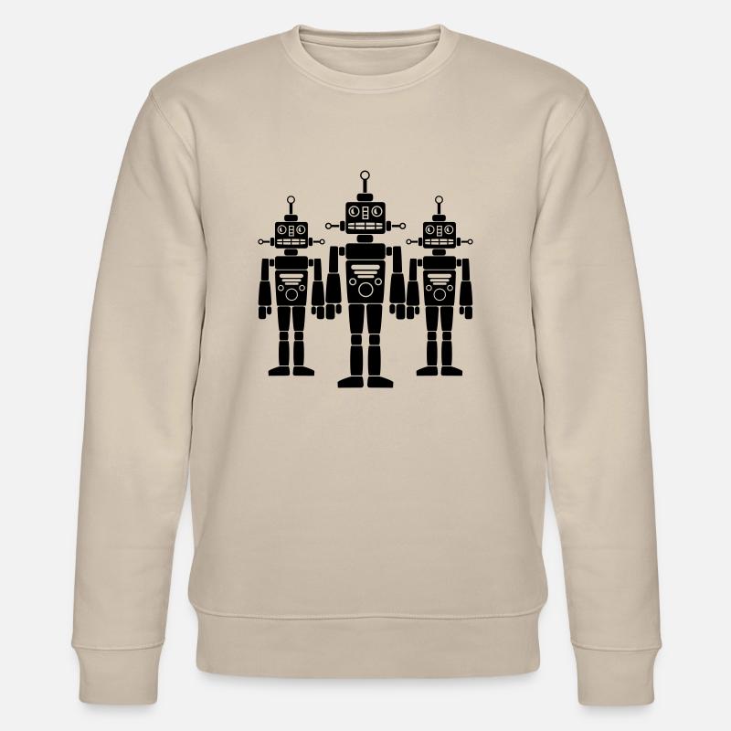 Cool Robots Team - Stanley/Stella Unisex Bio-Sweatshirt CHANGER  - Beige