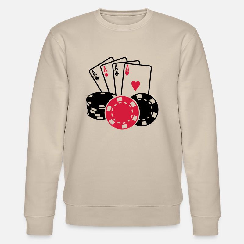Poker - Stanley/Stella Unisex Bio-Sweatshirt CHANGER - Beige
