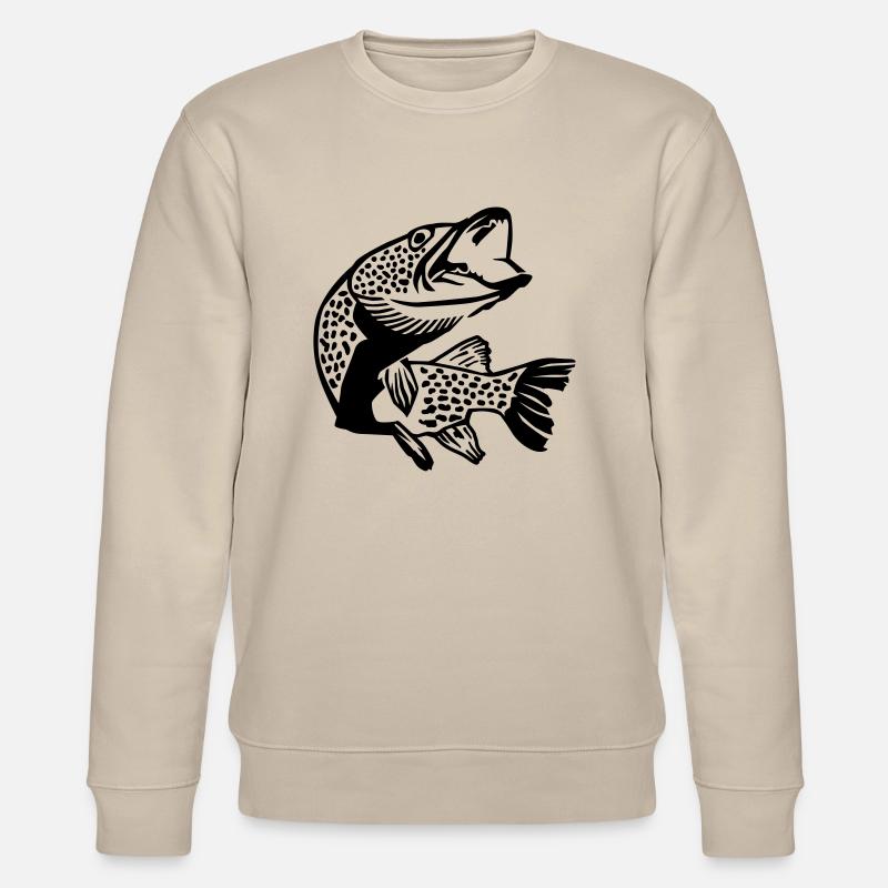 Fisch - Stanley/Stella Unisex Bio-Sweatshirt CHANGER  - Beige