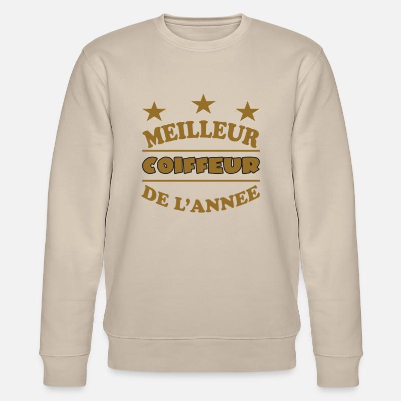 BESTER FRISEUR DES JAHRES - Stanley/Stella Unisex Bio-Sweatshirt CHANGER - Beige