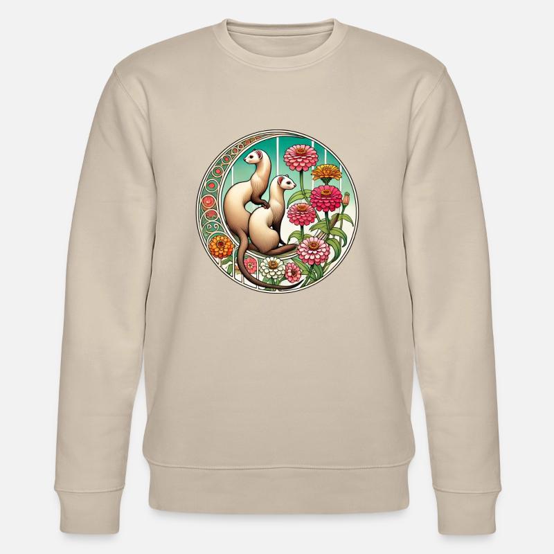 Frettchen - Stanley/Stella Unisex Bio-Sweatshirt CHANGER  - Beige