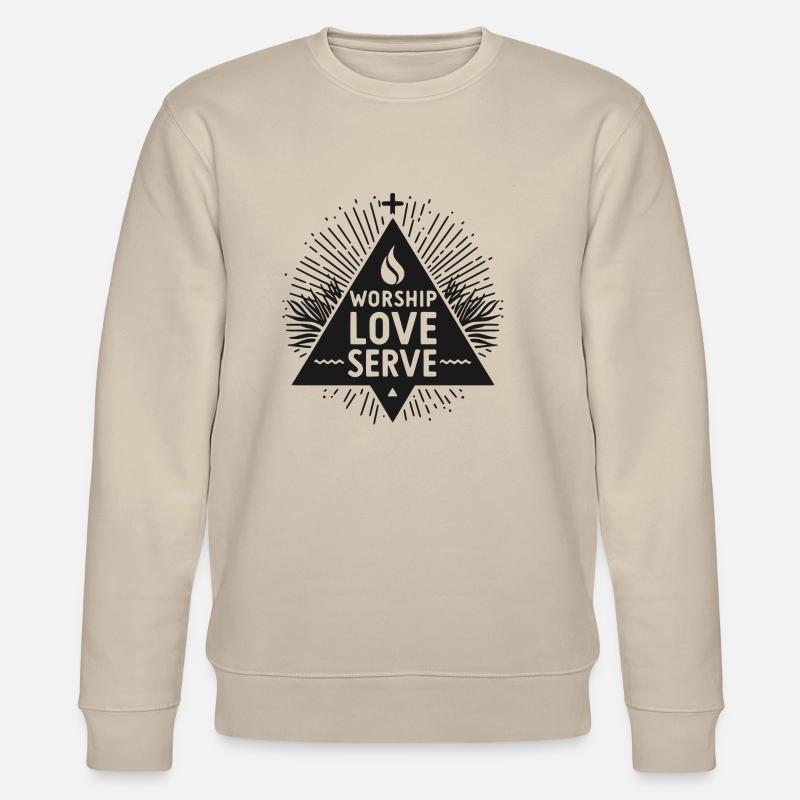 Adorer, Aimer, Servir - Sweat bio CHANGER Stanley/Stella Unisexe - beige