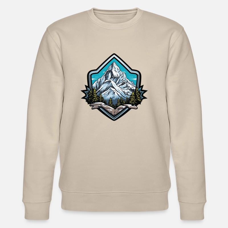 Berge Mountains - Stanley/Stella Unisex Bio-Sweatshirt CHANGER  - Beige