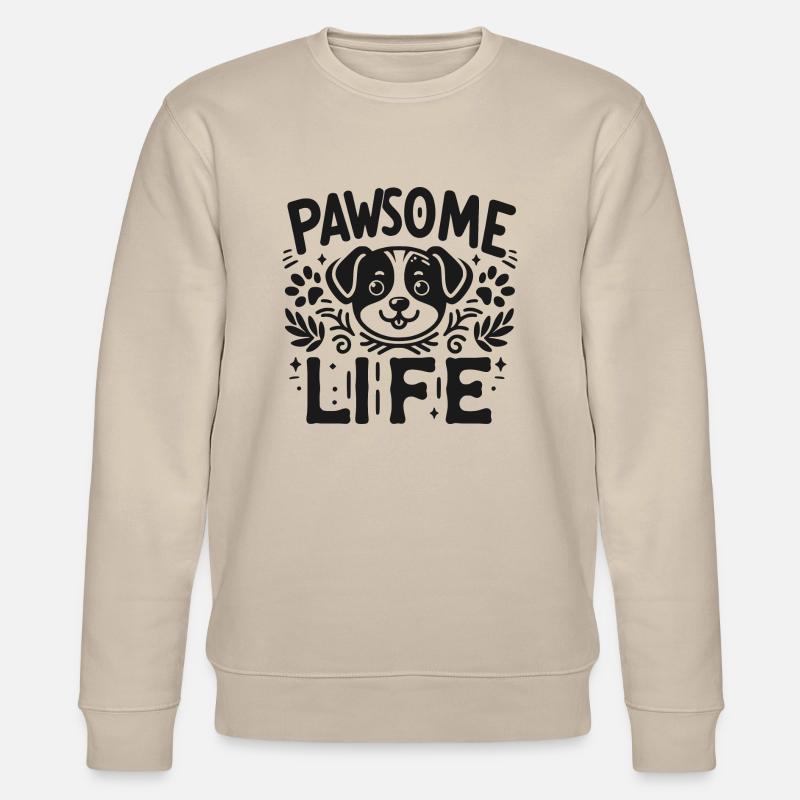 Pfotenhaftes Leben - Stanley/Stella Unisex Bio-Sweatshirt CHANGER  - Beige